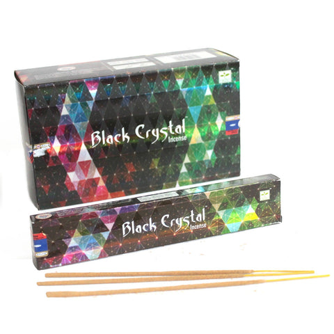 Satya Black Crystal Incense - 15gram