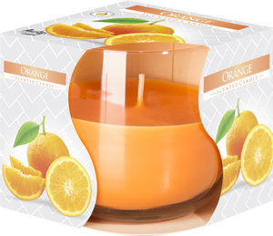 Scented Glass Jar Candle - Orange