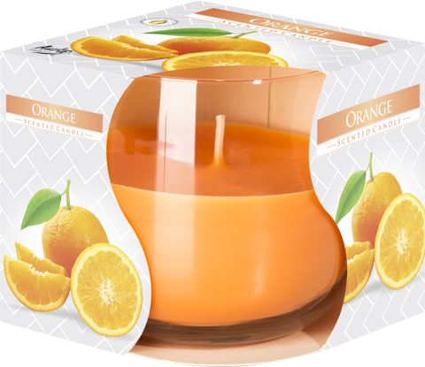 Scented Glass Jar Candle - Orange