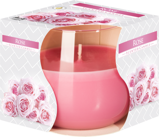 Scented Glass Jar Candle - Rose