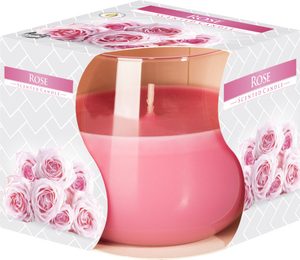 Scented Glass Jar Candle - Rose