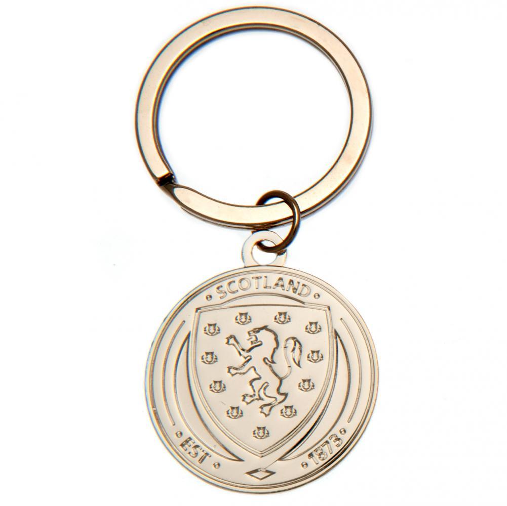 Scotland FA Silver Plated Keyring  - Official Merchandise Gifts