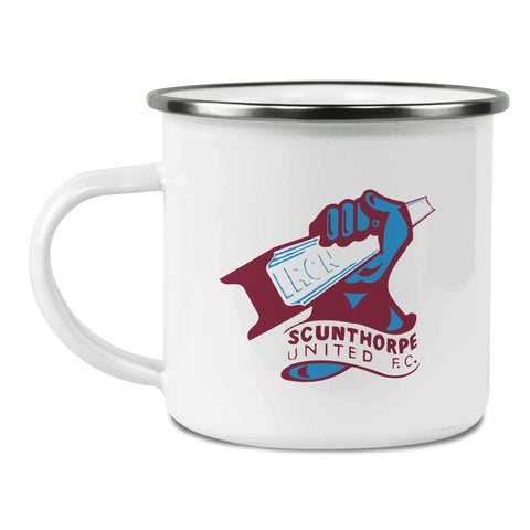 Scunthorpe United FC Back of Shirt Enamel Camping Mug