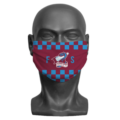Scunthorpe United FC Initials Personalised Face Mask