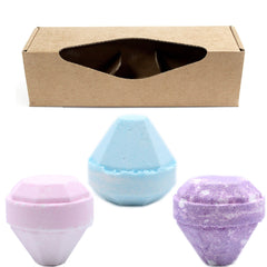 Set Of 3 Gemstone Bathbombs Gift Pack - Mix 1