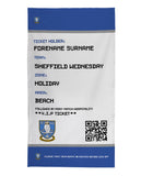Sheffield Wednesday Beach Towel (Personalised Fans Ticket Design)