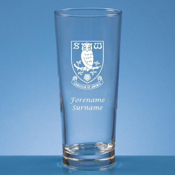 Personalised Sheffield Wednesday Pint Glass