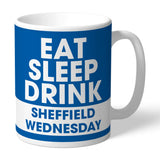 Personalised Sheffield Wednesday FC Eat Sleep Drink Mug