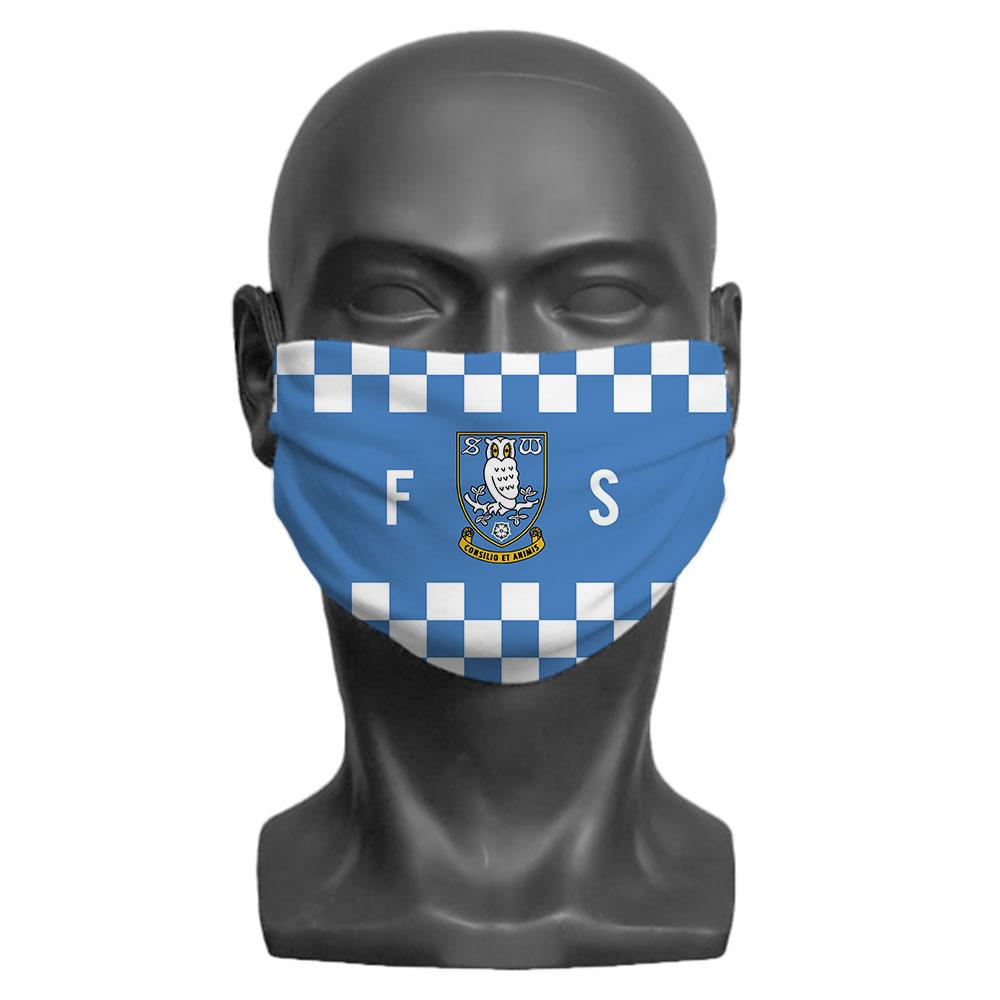 Sheffield Wednesday FC Initials Personalised Face Mask
