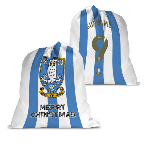 Sheffield Wednesday FC Personalised Santa Sack