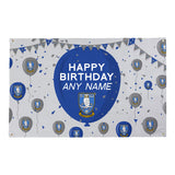 Sheffield Wednesday Personalised Banner (5ft x 3ft, Balloons Design)