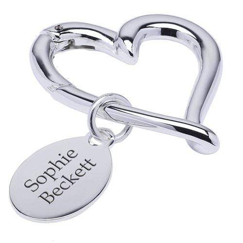 Silver Plated Beating Heart Keyring - Official Merchandise Gifts
