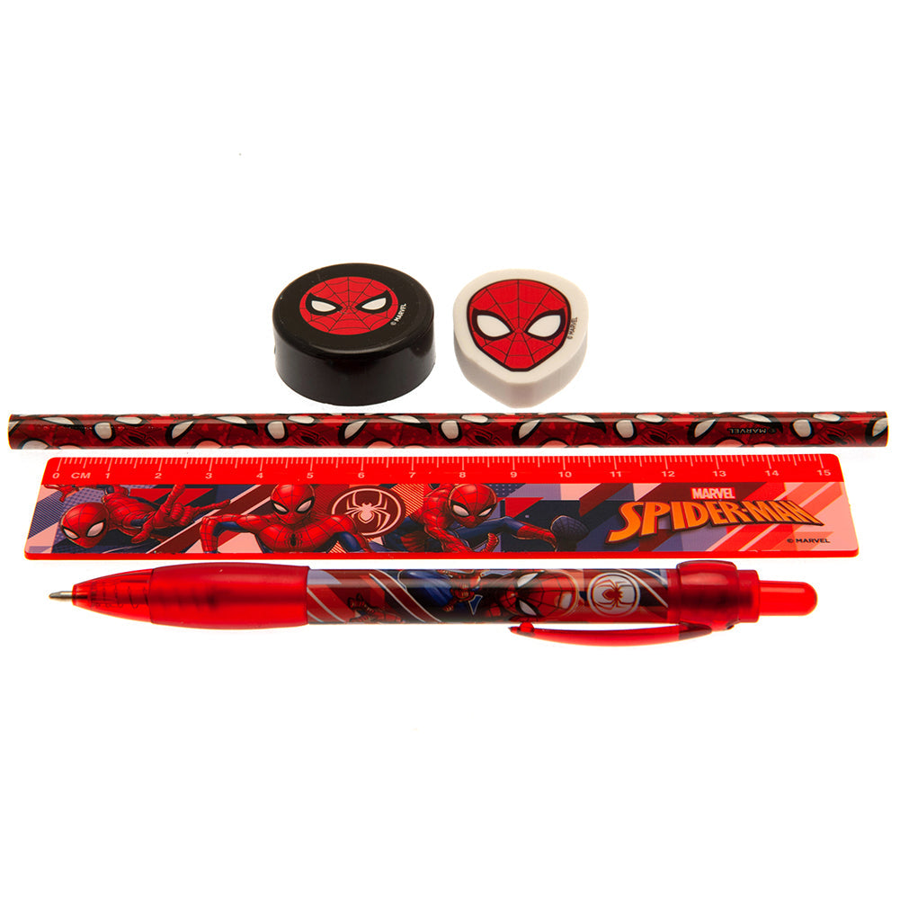 Spider-Man 5pc Stationery Set  - Official Merchandise Gifts