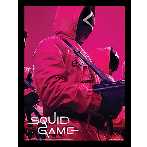 Squid Game Framed Picture 16 x 12 Troops  - Official Merchandise Gifts