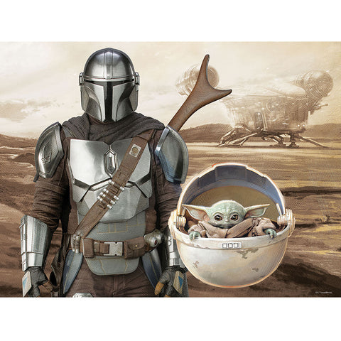 Star Wars: The Mandalorian 3D Image Puzzle 500pc Clan of Two  - Official Merchandise Gifts
