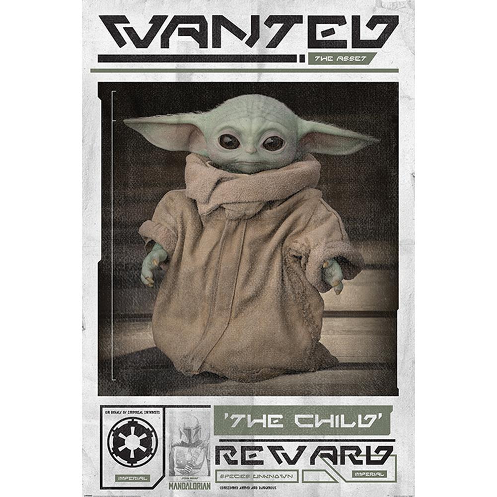 Star Wars: The Mandalorian Poster Wanted The Child 228  - Official Merchandise Gifts