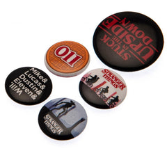 Stranger Things Button Badge Set  - Official Merchandise Gifts