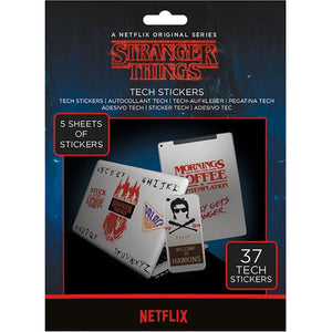 Stranger Things Tech Stickers  - Official Merchandise Gifts