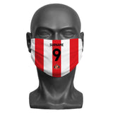 Sunderland AFC Back of Shirt Personalised Face Mask