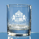 Personalised Sunderland AFC Whisky Tumbler Glass