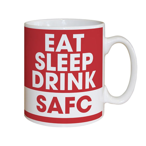 Personalised Sunderland AFC Eat Sleep Drink Mug