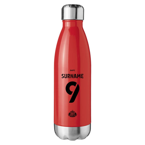 Sunderland AFC Personalised Red Insulated Water Bottle