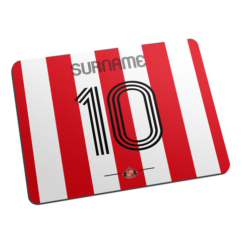 Personalised Sunderland AFC Retro Shirt Mouse Mat