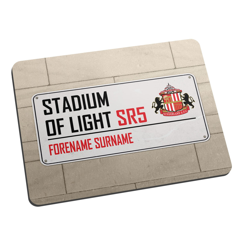 Personalised Sunderland AFC Street Sign Mouse Mat