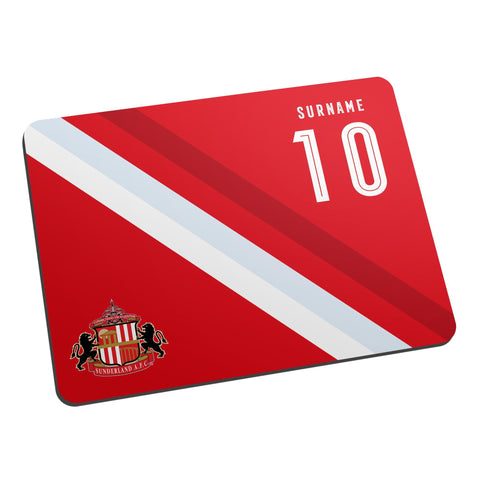 Personalised Sunderland AFC Stripe Mouse Mat