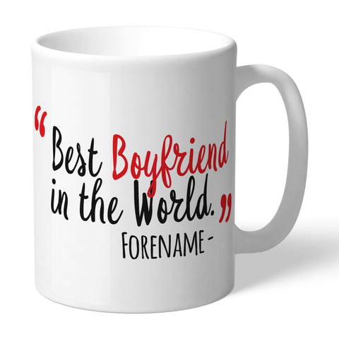 Personalised Sunderland Best Boyfriend In The World Mug