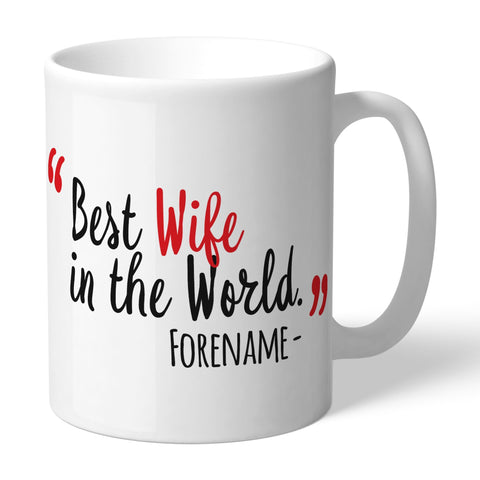 Personalised Sunderland Best Wife In The World Mug