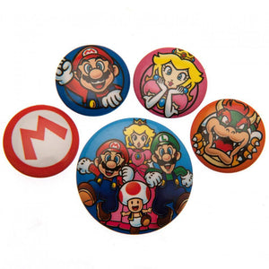 Super Mario Button Badge Set  - Official Merchandise Gifts