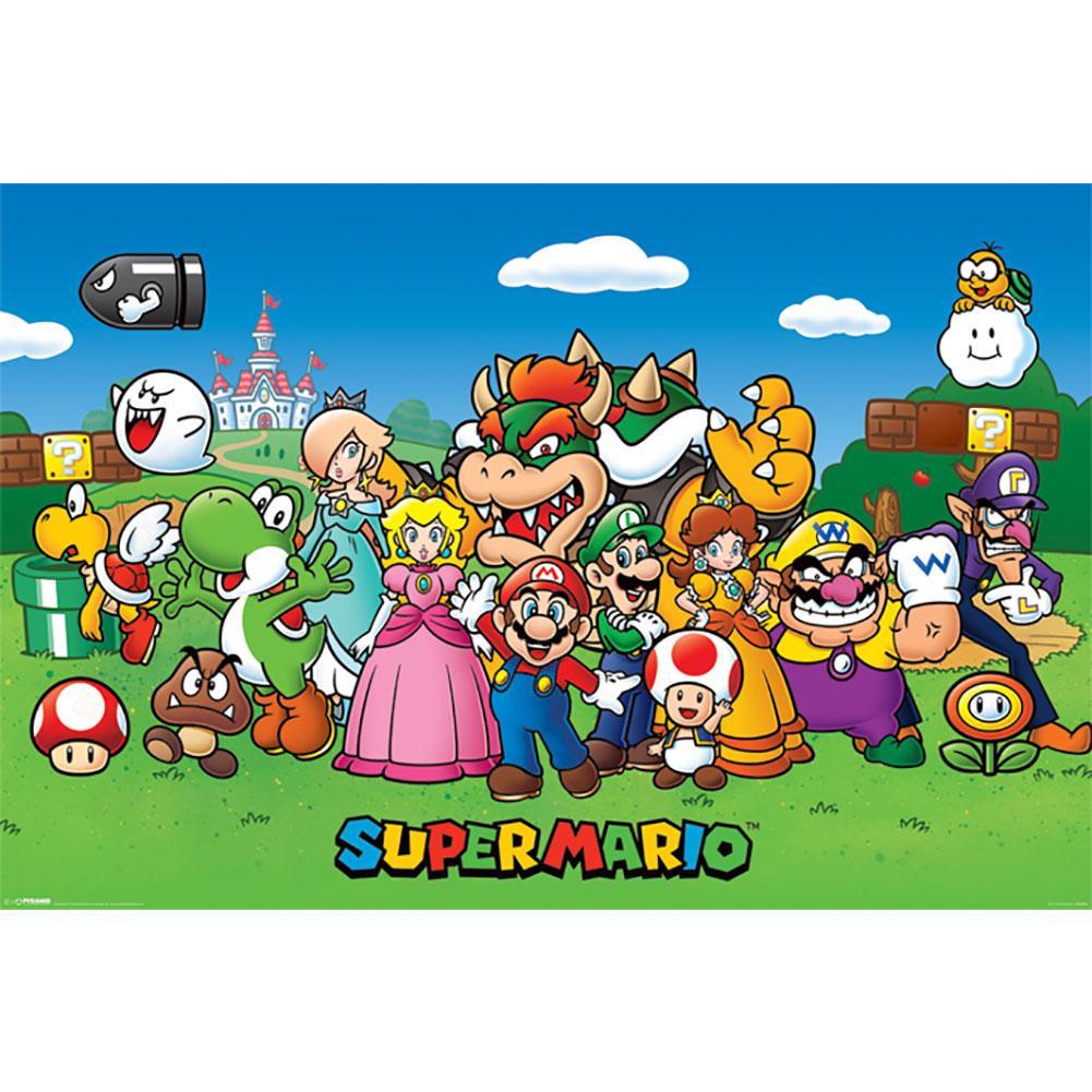 Super Mario Poster Characters 164  - Official Merchandise Gifts