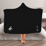 Swansea City AFC Initials Hooded Blanket (Adult)