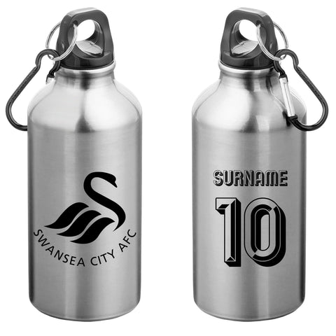 Swansea City AFC Personalised Water Bottle For Drinks