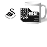 Personalised Swansea City Best Girlfriend Ever Mug