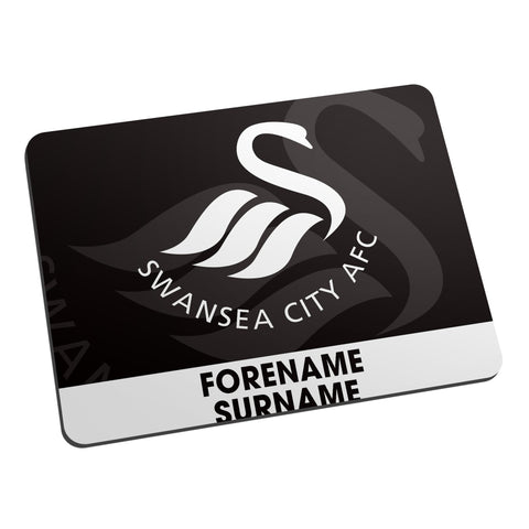 Personalised Swansea City Bold Crest Mouse Mat