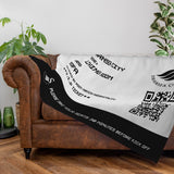 Swansea City Personalised Fleece Blanket (Fans Ticket Design)