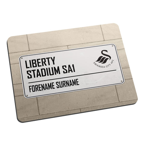Personalised Swansea City Street Sign Mouse Mat