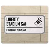 Personalised Swansea City Street Sign Mouse Mat