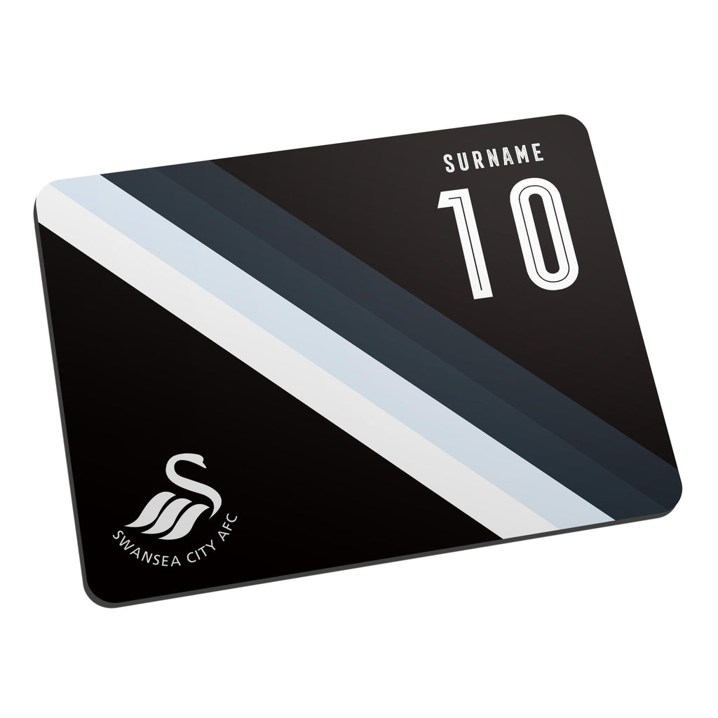 Personalised Swansea City Stripe Mouse Mat
