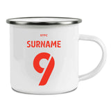 Swindon Town FC Back of Shirt Enamel Camping Mug