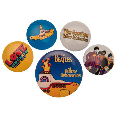 The Beatles Button Badge Set Yellow Submarine  - Official Merchandise Gifts