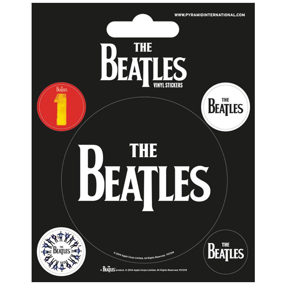The Beatles Stickers Black  - Official Merchandise Gifts
