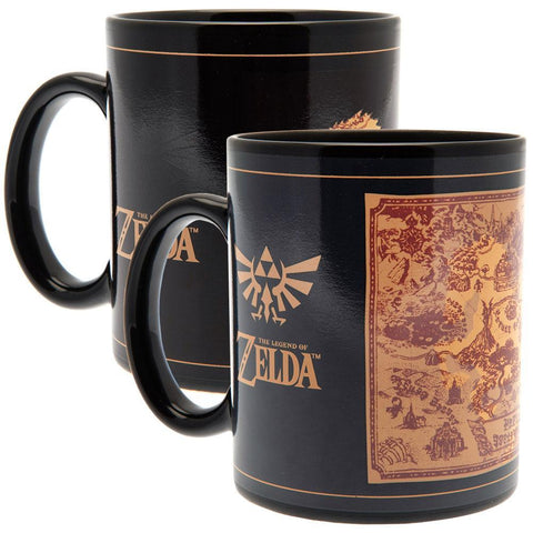 The Legend Of Zelda Heat Changing Mug Map  - Official Merchandise Gifts