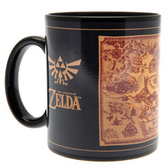 The Legend Of Zelda Heat Changing Mug Map  - Official Merchandise Gifts
