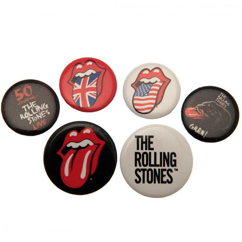 The Rolling Stones Button Badge Set  - Official Merchandise Gifts