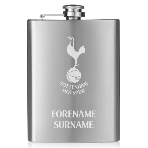 Personalised Tottenham Hotspur Crest Hip Flask