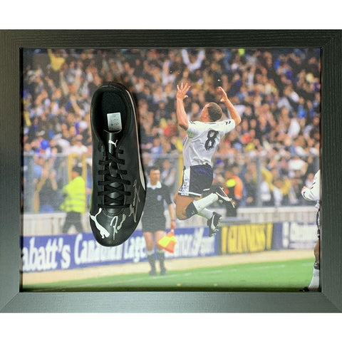 Tottenham Hotspur FC Gascoigne Signed Boot (Framed)  - Official Merchandise Gifts