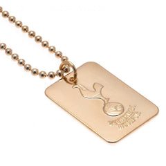 Tottenham Hotspur FC Gold Plated Dog Tag & Chain  - Official Merchandise Gifts